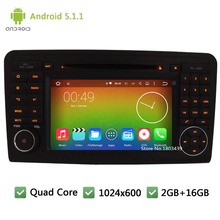 Quad core Android 5.1.1 Car DVD Player Radio Audio Stereo Screen For Mercedes-Benz GL CLASS X164 GL320 GL350 GL420 GL450G L500