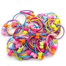 TS 50pcs mini top hat headband Korean children’s cartoon candy -colored rubber band hair accessories hair ring headwear headband