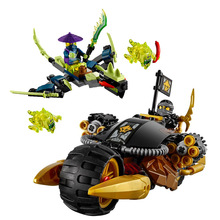 228pcs Anime Ninja go Minifigures COLE Ninja mecha robot BLASTER BIKE Weapon Building Blocks compatible with legoe