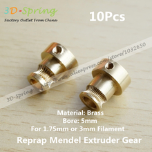 Reprap Mendel Extruder Drive Gear For 3mm Brass Bore 5mm 3d Printer Feeding Hobbed Wheel Squeeze Feed Wheel