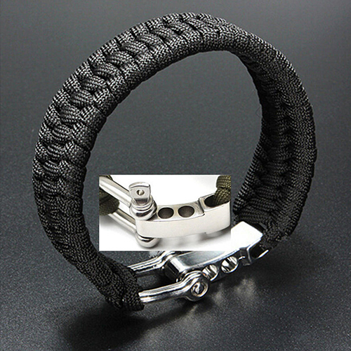 Hot Sale ParaCord Rope Outdoor Camping Survival Bracelet Weave 7-Stand Alloy Buckle