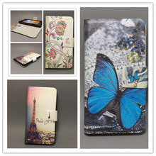 New Ultra thin Flower Flag vintage Flip Cover For Nokia Asha 503 Cellphone Case Free shipping