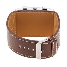 2016 Hot Selling Fashion Luxury Clock men Brown Leather Strap Watch Men Big Pointer Dial Casual