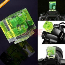 Photo Studio Accessories New Triple 3 Axis Bubble Spirit Level Hot Shoe Adapter For Dslr Slr Cameras S24 J440