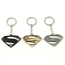 Euramerican Style The Avengers Series Moives Theme Superman Logo Keychain For Keys Trinket Key Holder Present Free Shipping