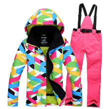 Newest ski suits women’s jacket+pants,snowboard clothes,snowboarding skiing jackets Sports Waterproof Windproof Breathable