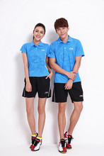 Shirt Table Tennis Badminton Li-Ning Badminton Tennis Skirt Men Women Shirt And Shorts Sport Tennis Suit Free Shipping