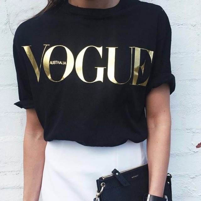 8 Цветов S-4XL Мода Марка Майка Женщины VOGUE Печатных Футболку женщины Топы Футболку Femme Новые Поступления Горячие Продажи Случайных Сакура