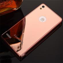 2016 New Arrival For Huawei Ascend P6 Case Luxury Mirror Metal Aluminum Acrylic Hard Back Cover