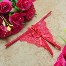 1pc lot 2014 Ladies Lace Sexy Open Crotch Thongs G string V string T Back Panties