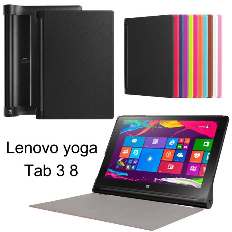 Super Slim -  Lenovo yoga tablet 3 8 , PU     Lenovo yoga tab 3 850F 8 