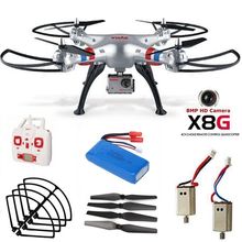 Free Shipping! Syma X8G 2.4G 360 Degree 3D Flip RC Drone Quad 8MP Cam+Spare Motor+Battery+Blade+Guard