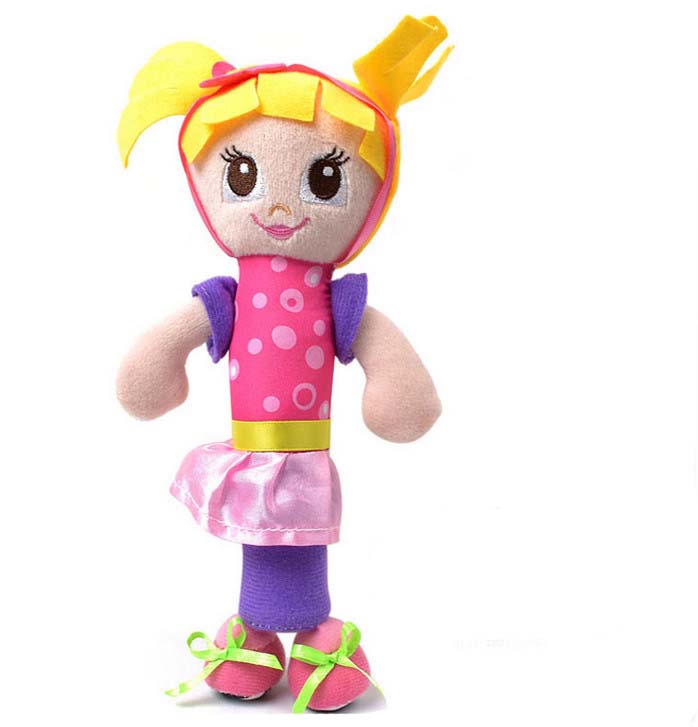 21CM height 0 12months baby girl rattles toys for kids music super soft little girls hand