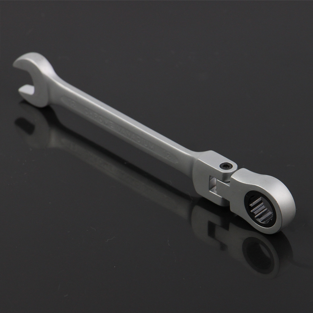 HRTools 12mm metric flex head racheting combination wrench, rachet spanner, Chrome Vanadium