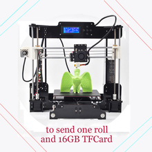 2016 Newest DIY 3D Printer Desktop Physical Print Machine 3D Model KIT High Precision Three-Dimensional With 1 roll+16GB TFCard