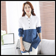 blouse shirt 2015 New fashion White Shirt Women work wear Long Sleeve women tops Slim Women’s Blouses Shirts casual blusas blusa