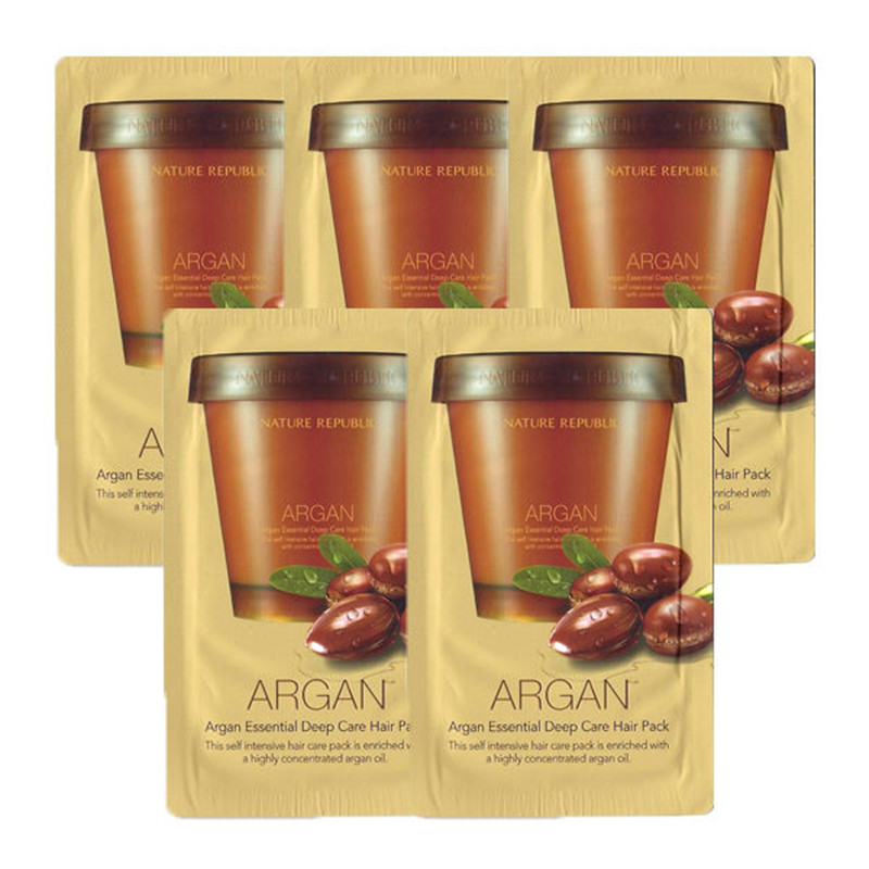 Nature Republic Argan Essential Deep Care Hair Pack Samples Top 10