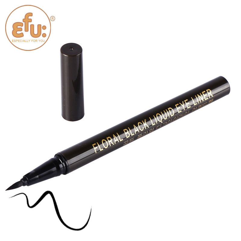 1Pcs Hot selling EFU Floral Black eye liner Cosmetics Makeup Not Dizzy Waterproof Liquid Eyeliner Pencil