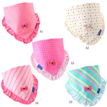 Baby Girls Bibs Toddler Bandana Triangle Head Scarf Cute Saliva Towel Cotton For Children Baby Bandana Bibs Gift VCH93 P30