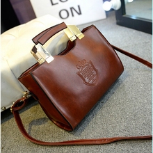 2016 Women Iron Crown Bolsa Feminina Women Handbags Shield Woman Leather High Quality Women Clutch Handbag Messenger Bags bolsos