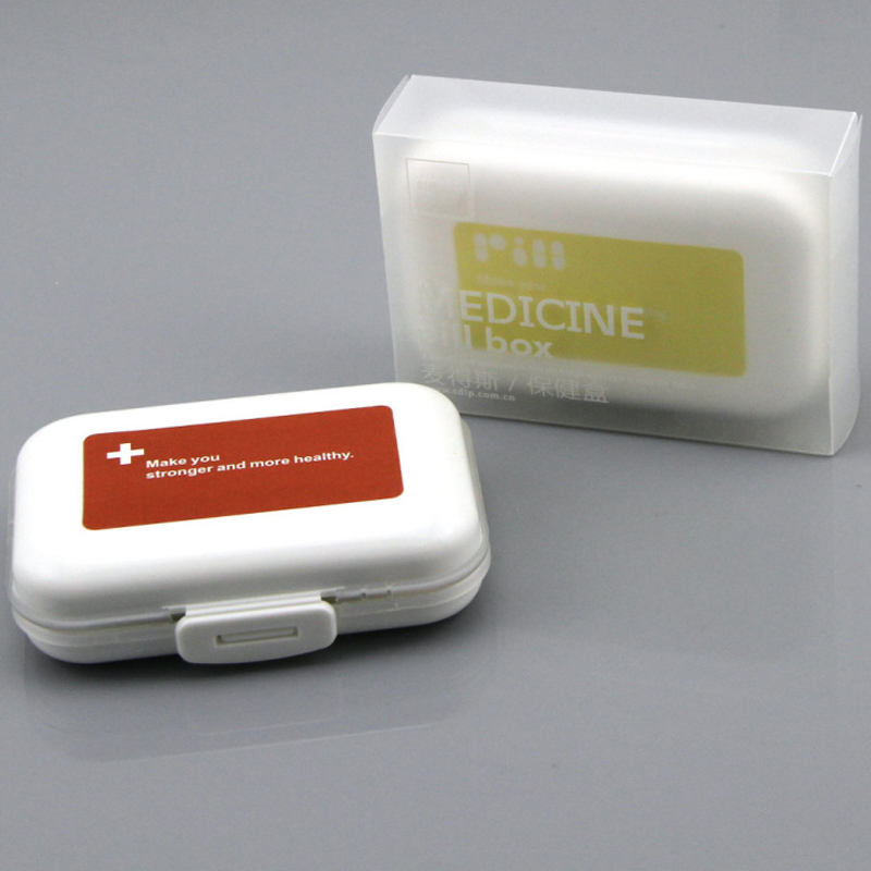 8 Cells Portable Small Medication Storage Boxes Plastic Folding Medicine Container for Drugs
