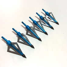 6pc broadheads fixed blade for hunting archery 100 grain arrow head 6Pc aftershock hunting arrow head