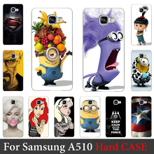 For Samsung Galaxy A510 Case (2016 Edition A5) Hard Plastic Mobile Phone Case DIY Color Paitn Cellphone Bag Shell Shipping Free