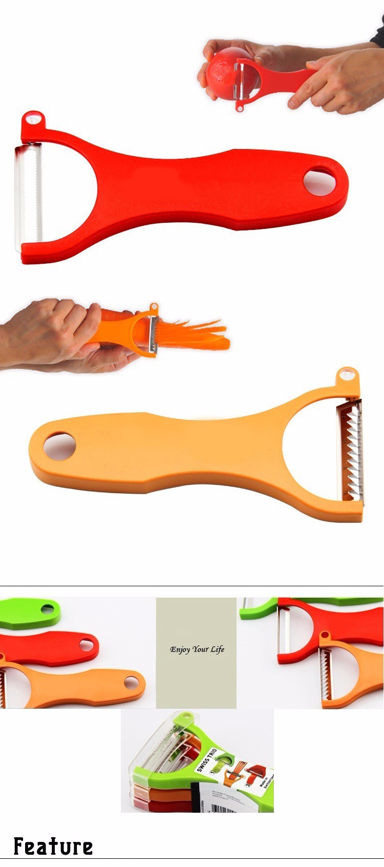 Grater Peeler Slicer 3 in 1 Apple Potato