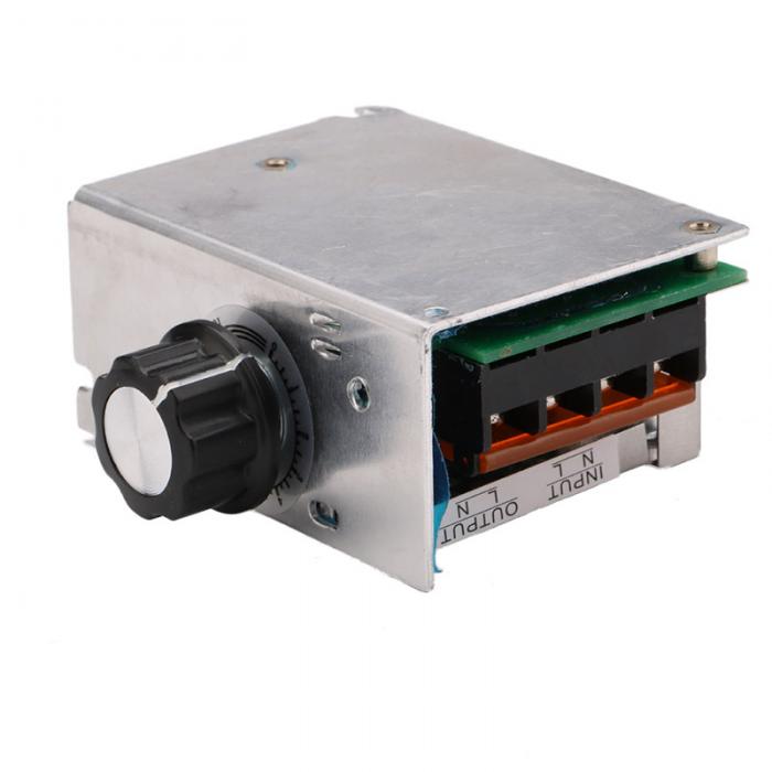 Professional Voltage Regulators 4000W 220V High Power SCR Speed Controller Electronic Voltage Regulator Governor Thermostat HR Professional Voltage Regulators 4000W 220V High Power SCR Speed Controller Electronic Voltage Regulator Governor Thermostat HR