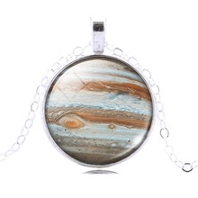 Fahion Star Universe Cabochon Galaxy Necklace Pendant Chain Necklace Hot Slae Jewelry Women Men Drop Shipping