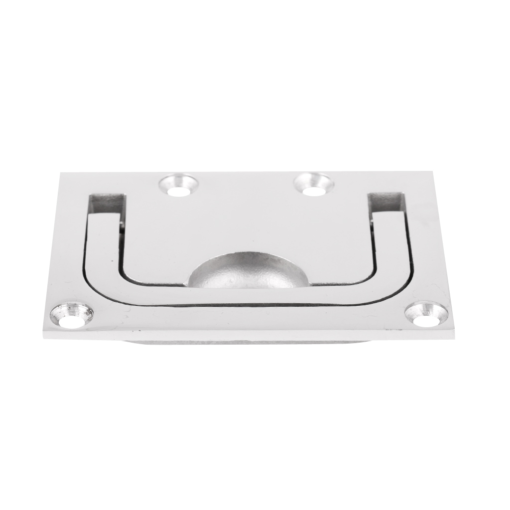 Door Lock Locker Catch Flush Lifting Ring Handle Marine Stainless Steel 2 PACK