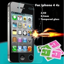 0.26 мм 2.5D для iPhone 4S закаленное стекло для iPhone 4 4S 5 5S 6 s 6 плюс стекло протектор закаленное защитным стеклом бесплатная доставка