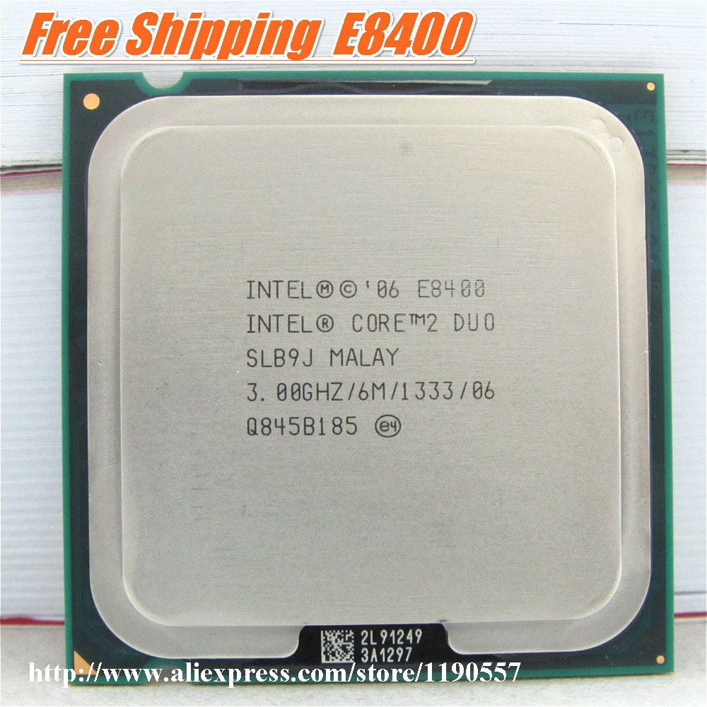   intel Core 2 Duo E8400  ( 3.0  / 6  / 1333  )   775 tested100 %  +  