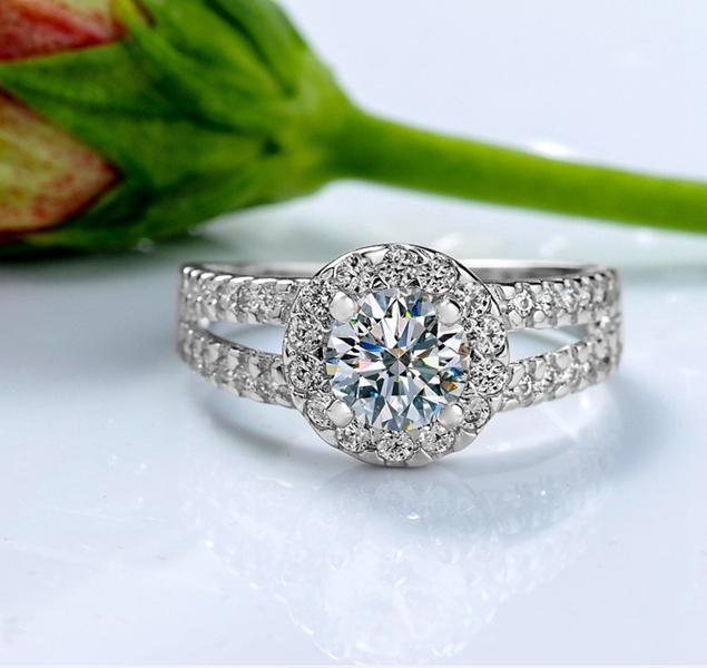 Fashion Zirconia Stone Silver Rings for Women Engagement Girls Valentine s Gift Fine Beautiful Star Charm
