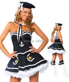 Halloween Sailor Costume For Women Stage Party Game Costumes 1227 Strapless Women s Sexy Navy Blue
