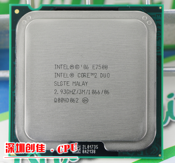     Intel 2 Duo E7500  2.9  3  / 1066   LGA 775 scrattered 