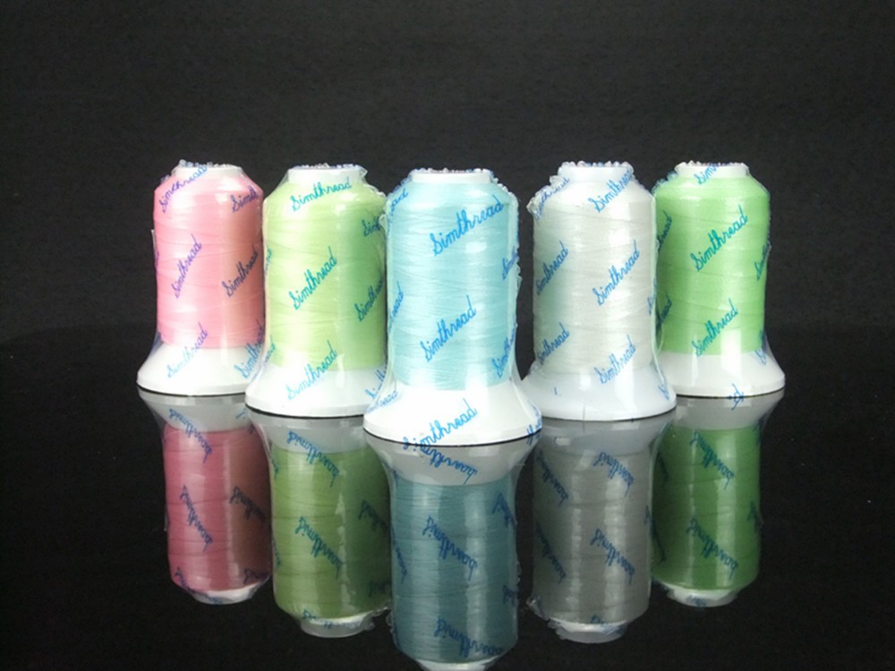 Glow in the dark embroidery thread, polyester 500m