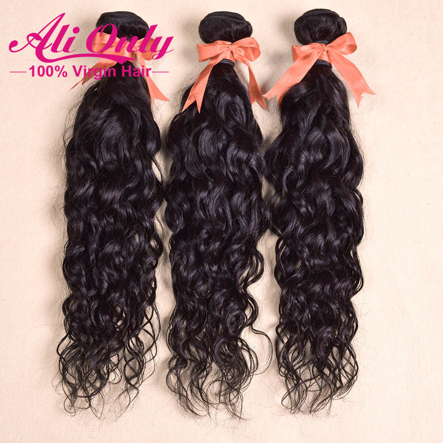 Ali Only hair malaysian virgin hair 3 bundles malaysian natural wave virgin malaysian hair extensions 8