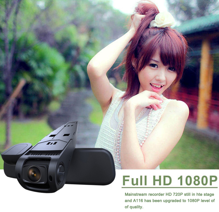 A118 1.5 inch H.264 1080P Full HD High Resolution Car DVR Dash Cam Video Recorder 170 Degree Wide Angle Lens Support AV Out Hidden Mode