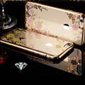 Luxury soft Mobile phone case for iPhone 6 6S 6p 6Splus 7 7plus Rhinestone transparent Diamond
