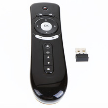 Gyroscope mini Fly Air Mouse T2 2.4G Wireless Keyboard Mouse Android remote control for android tv box cs918 mag250 Q7