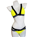 2016 Swimwear Women Bandage Swimsuit Letter Print Sexy Push Up Bikini Set Brazilian Biquini Bathing Suit