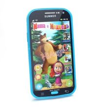 Kids Baby Mobile Phone Toy Russian Language Learning Machines Bear Talking Masha Learning&Education Plastic Juguetes
