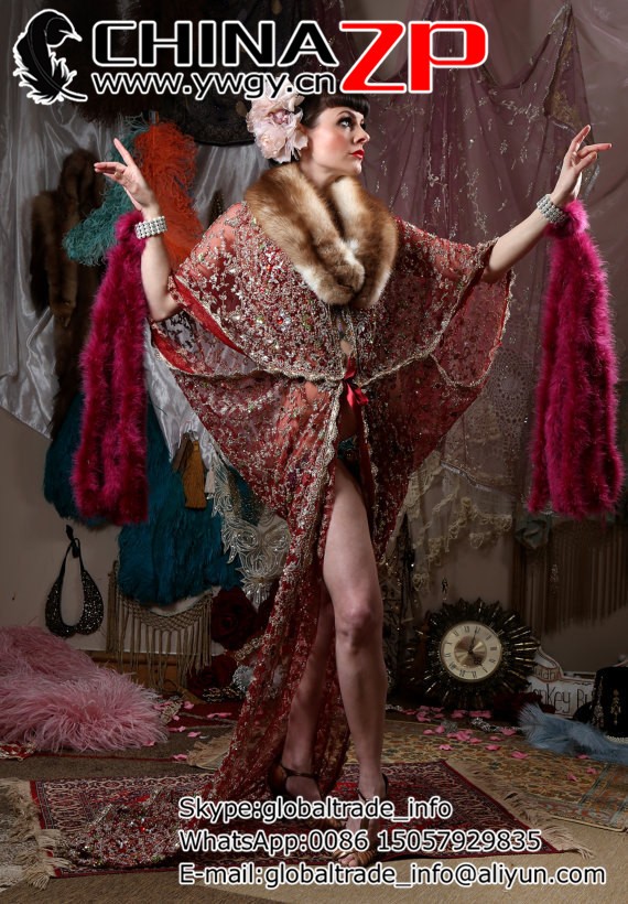Baby Pink Showgirl Feather Cuffs - FEATURED in Brides Magazine, Vogue