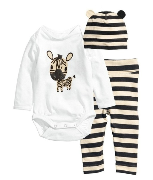 Baby Kids Boys Girls Clothing Sets Long sleeve+hat+pants 3pc Casual Cute Spring Clothing 05