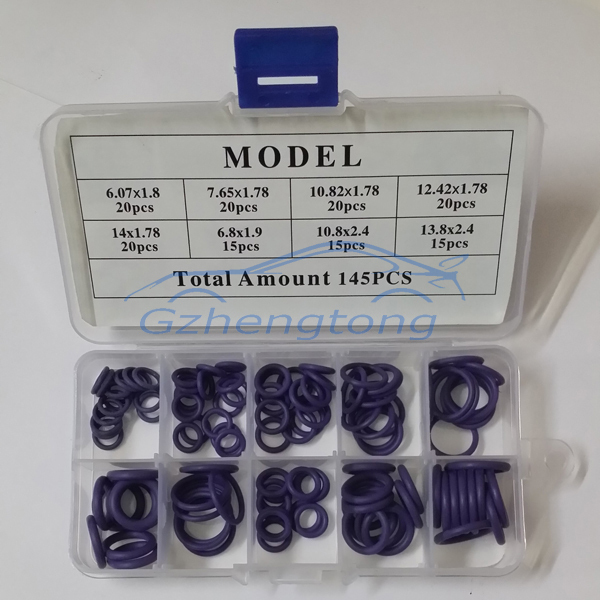 Purple 145Pcs HNBR Car Van Air Conditioning Rubber Washer O-Ring Seal Assortment Set Free shipping (2).jpg