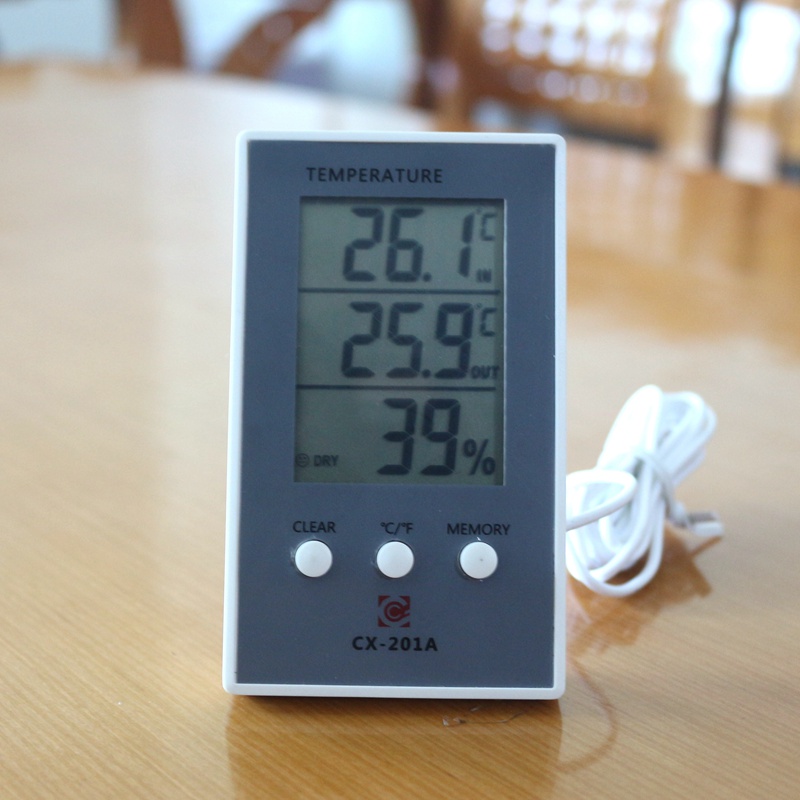 New LCD Digital Thermometer Hygrometer Indoor/Outdoor Temperature meter Indoor Humidity Meter with temp sensor