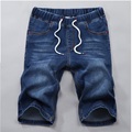 Grandwish Baggy Jeans Shorts Men 2XL 7XL Bermuda Masculina Elastic Jeans Shorts Men Loose Stretch Denim