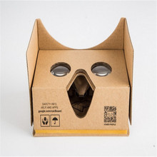 1pcs New Google cardboard 2.0 Plastic Virtual Reality VR 3D glasses for 3.5-6 Smart phone Rift Oculus enjoy 3D Games Movies