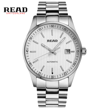 2016 New Read Men Skeleton WristWatch Stainless Steel Antique Steampunk Casual Automatic Skeleton Mechanical Watches Male PR146